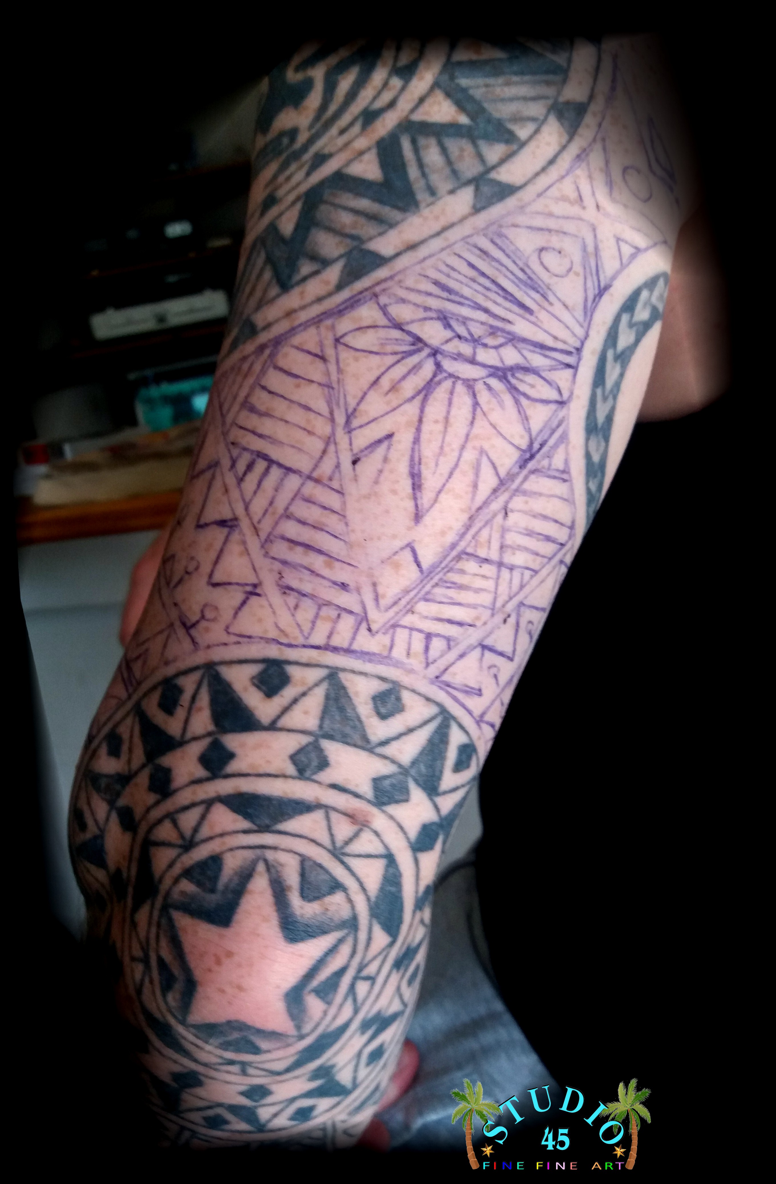 Maori Style individuelle Freihand Arbeit Skizze Recklinghausen STUDIO 45